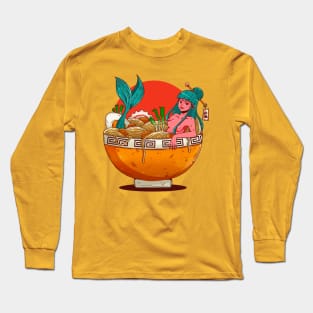 RAMEN MERMAID Long Sleeve T-Shirt